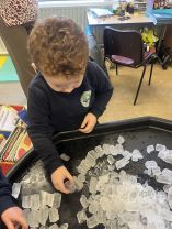 P1 loved exploring ice and its properties!